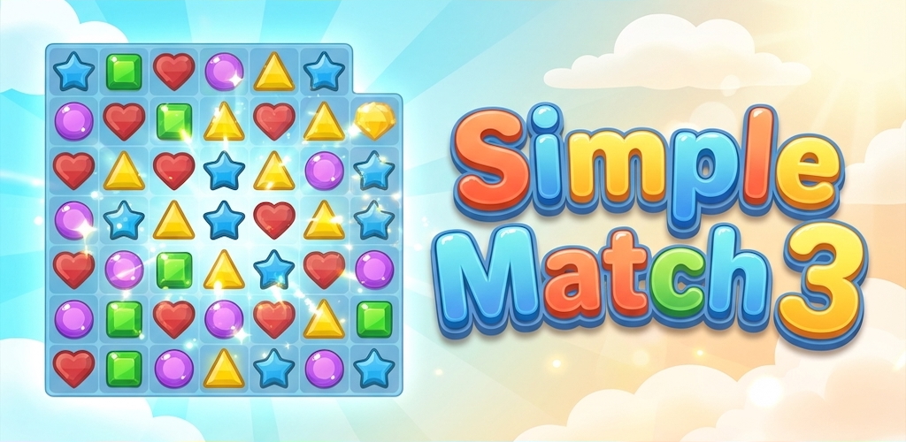 Simple Match 3 Feature Graphic